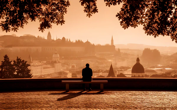 Golden Cityscape View