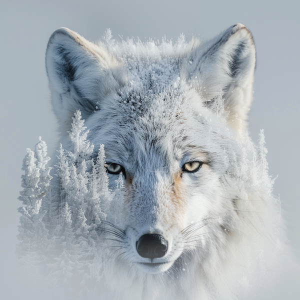 Majestic Frosted Fox