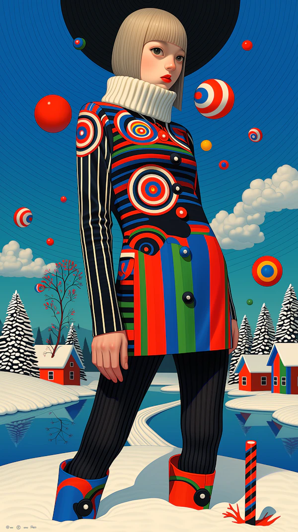 Whimsical Winter Scene