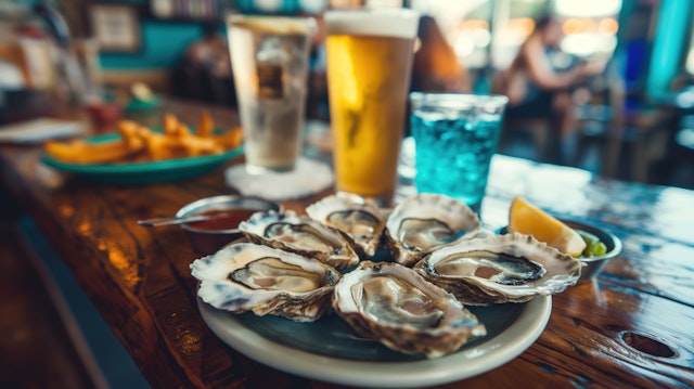 Fresh Oysters Dining Scene