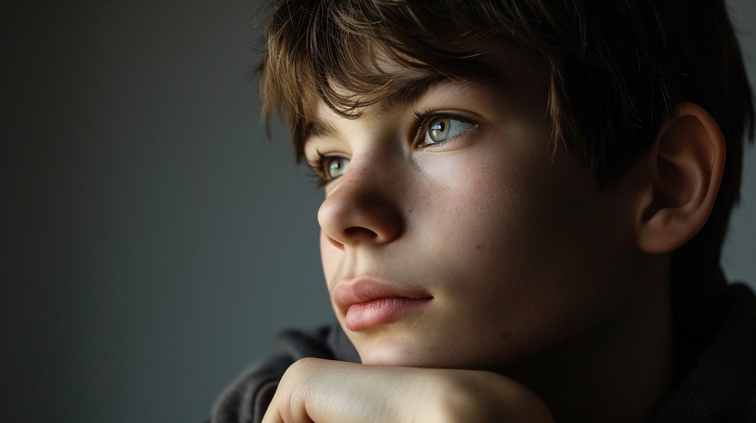 Introspective Young Male Portrait