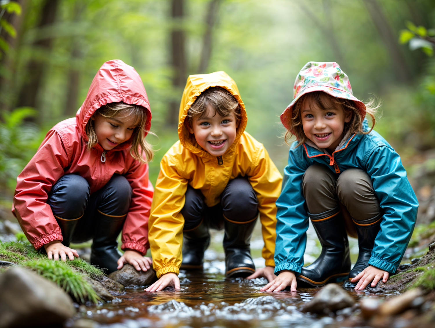 Children by the Stream