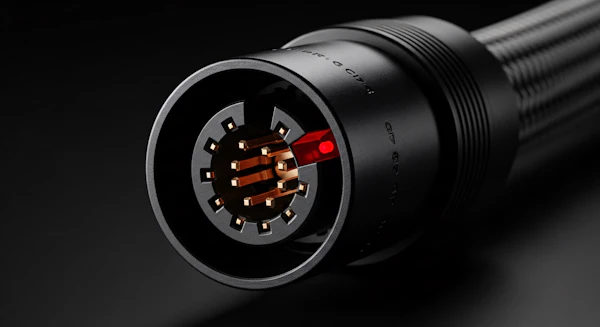 Black Connector Close-Up
