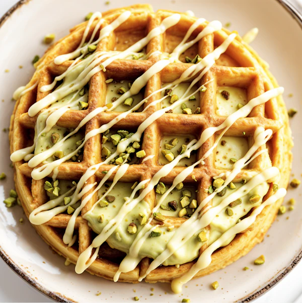 Pistachio Waffle Delight
