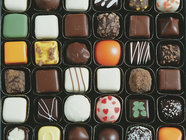 Assorted Chocolates Grid