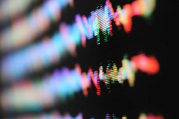 Vibrant Soundwave Display