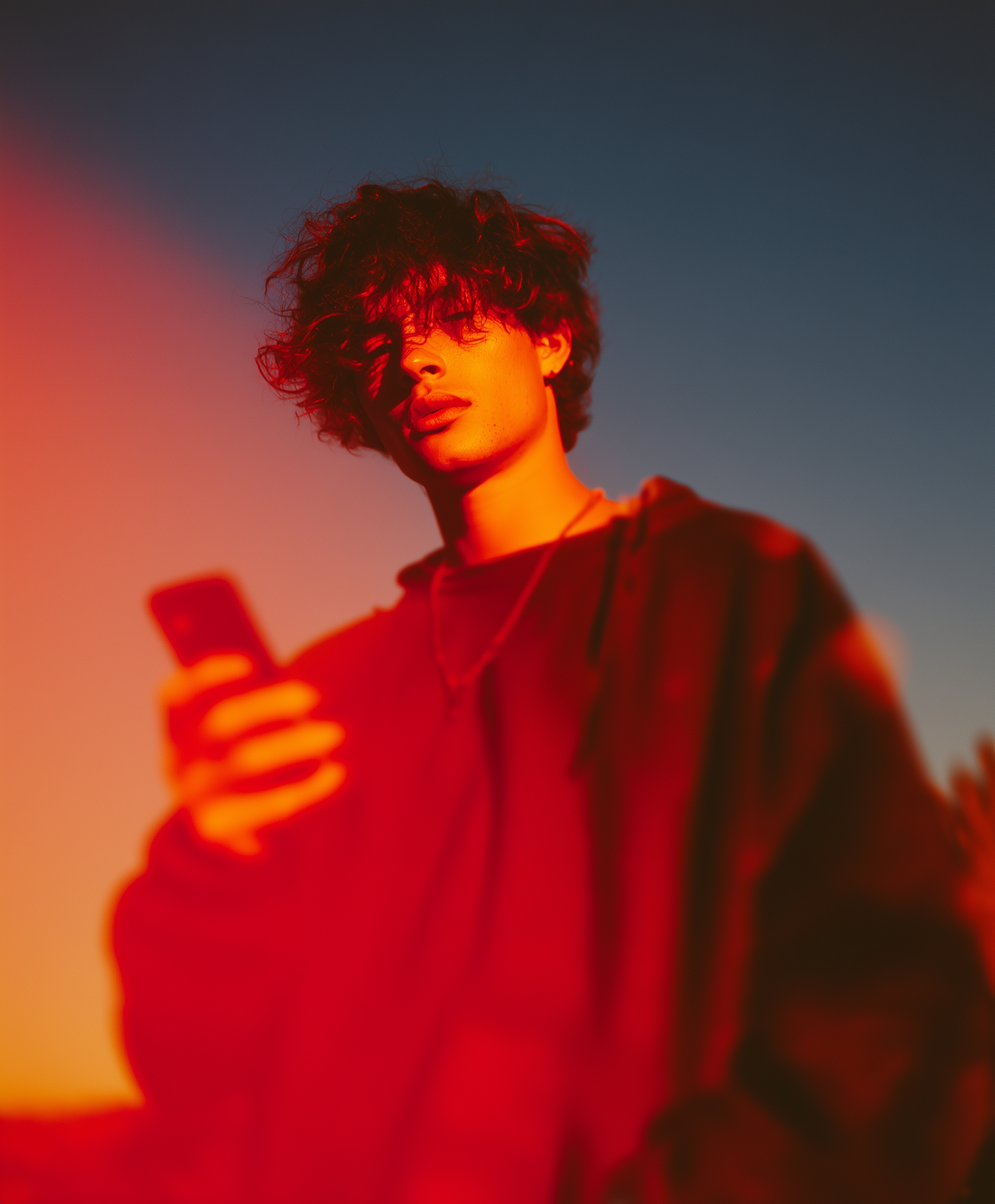 Dramatic Red Portrait