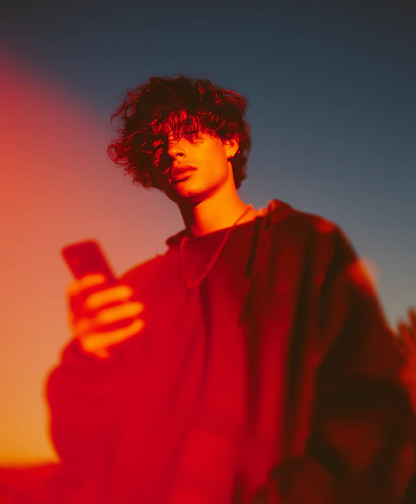 Dramatic Red Portrait