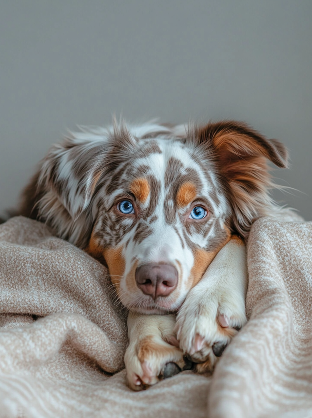 Serene Australian Shepherd Portrait