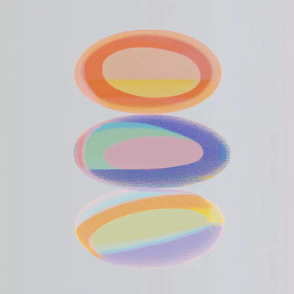 Abstract Oval Composition