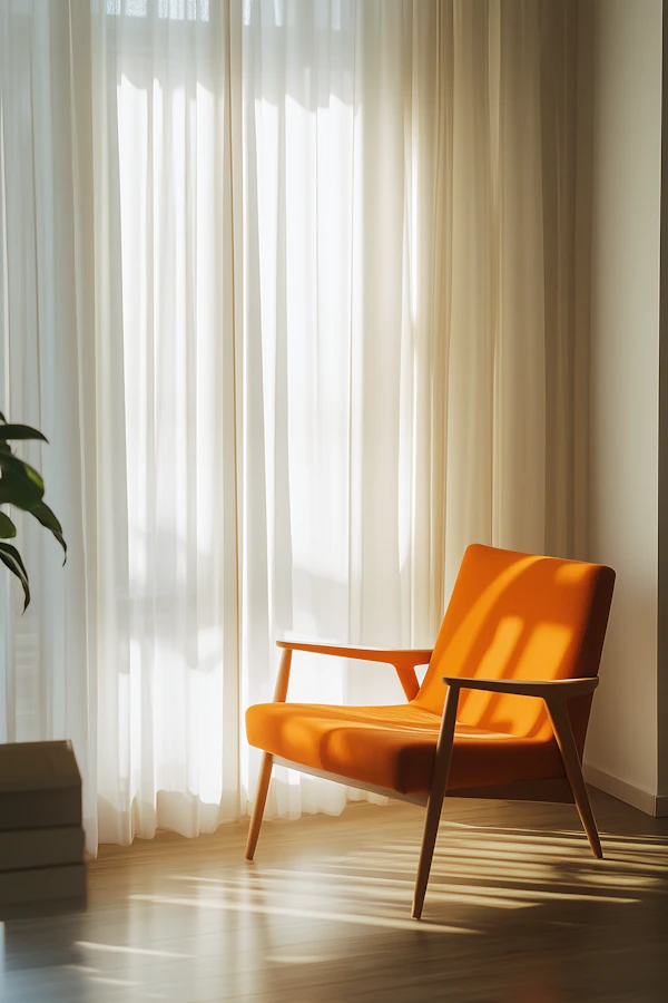 Minimalist Orange Chair
