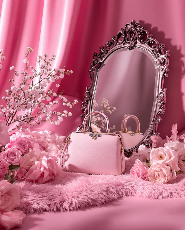 Luxurious Pink Handbag
