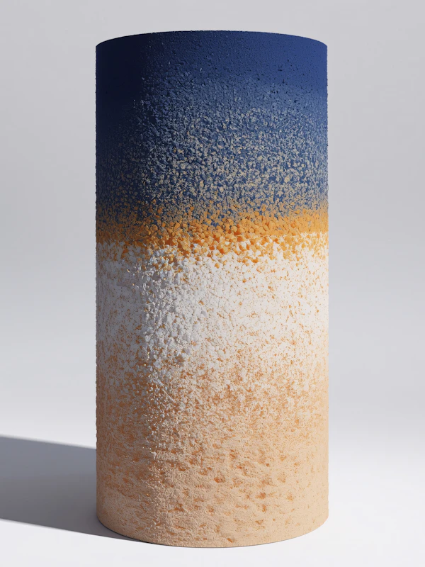 Textured Gradient Cylinder