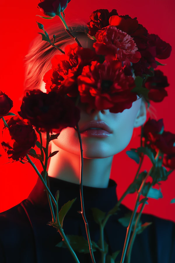 Floral Portrait Drama