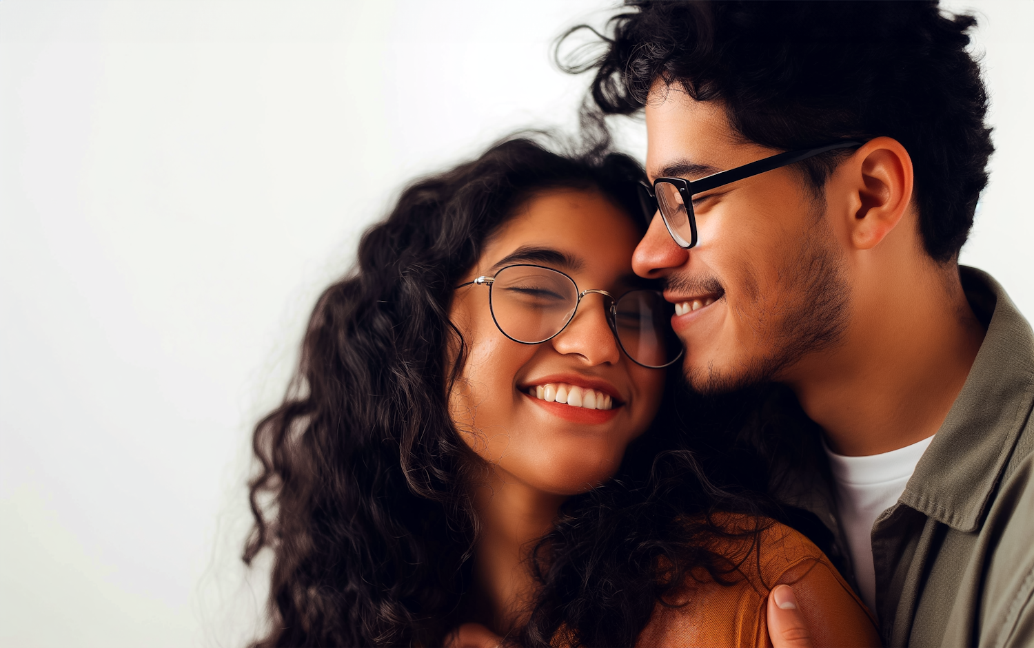 Intimate Moment of Young Couple