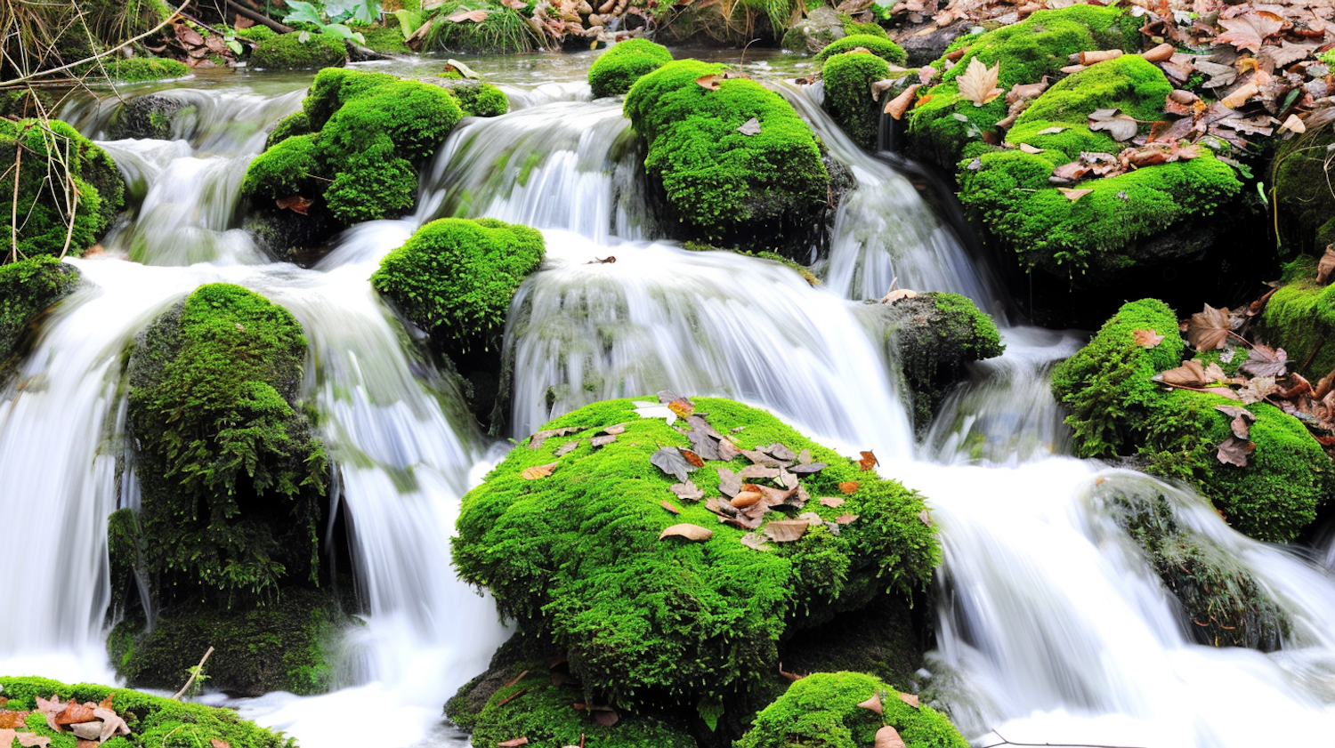 Serene Waterfall Scene