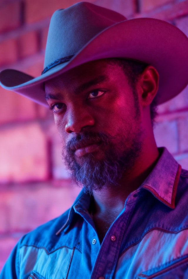Contemplative Cowboy Portrait