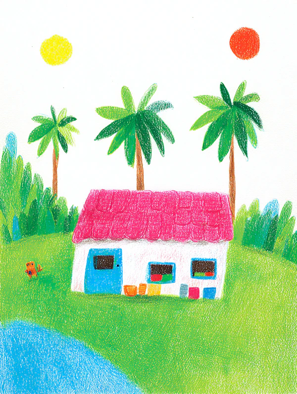 Whimsical House Scene