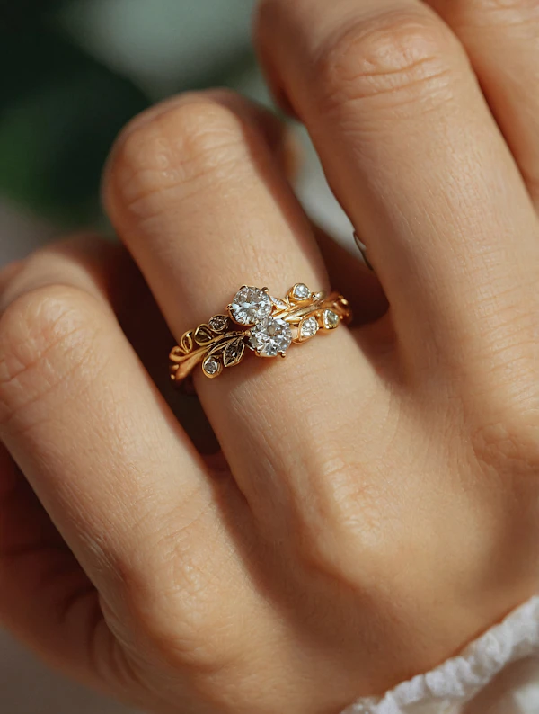Elegant Diamond Ring Close-Up