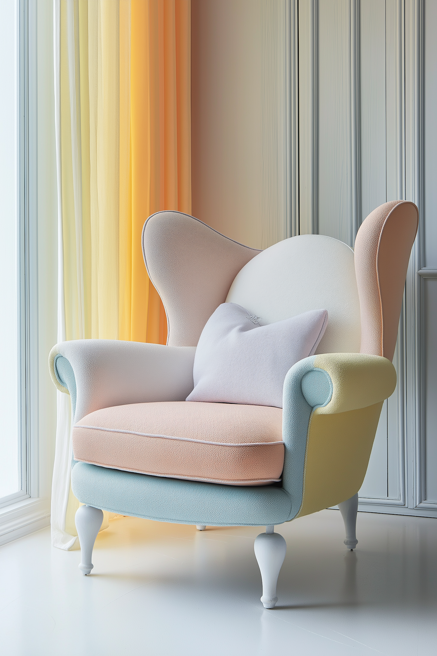 Whimsical Pastel Armchair