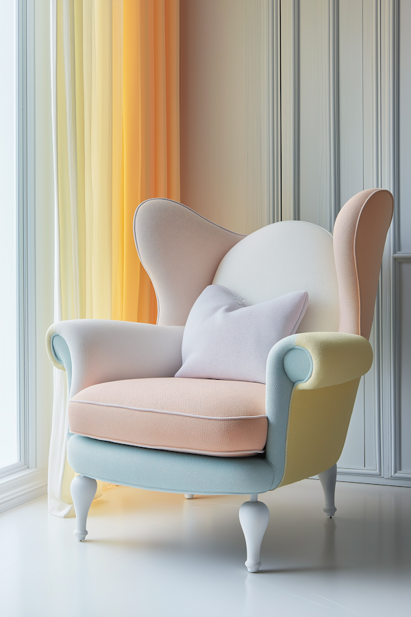 Whimsical Pastel Armchair