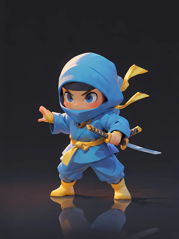 Chibi Ninja Illustration