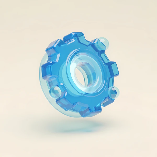 Translucent Blue Gear