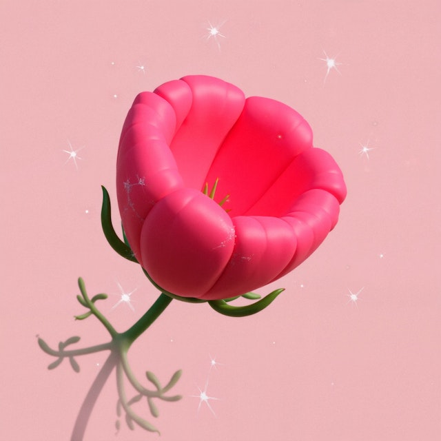 Vibrant Stylized Flower