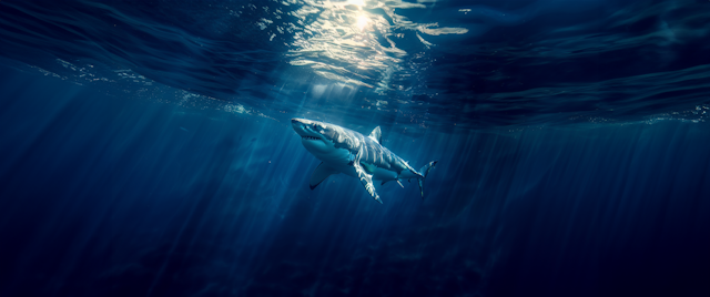 Great White Shark Underwater