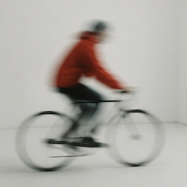 Cyclist in Motion