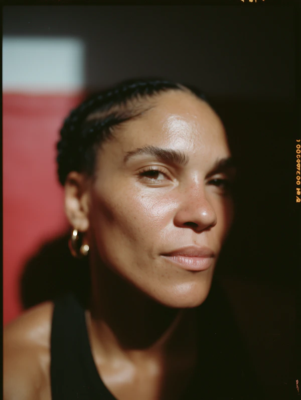 Portrait with Braided Hair