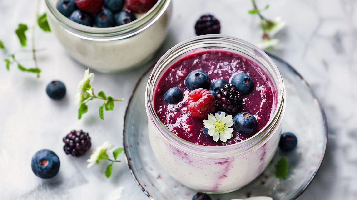 Elegant Berry Smoothie Bowl