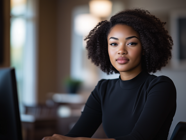 Confident Woman Indoors