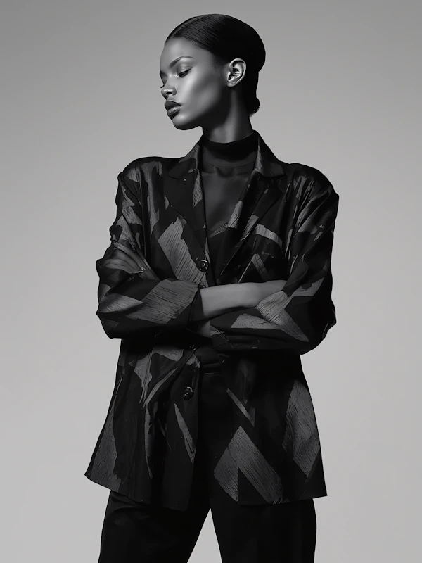 Elegant Monochrome Portrait