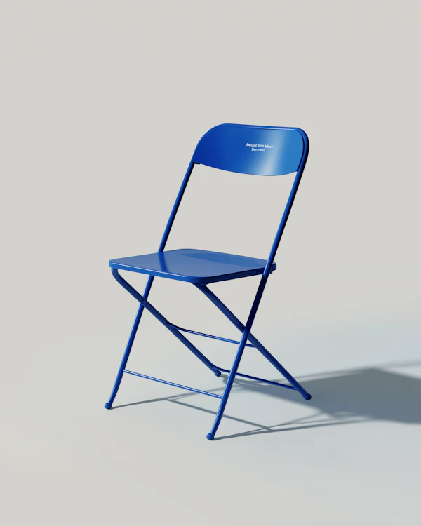 Minimalist Blue Chair