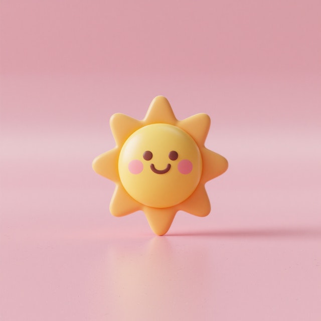 Smiling Sun Illustration