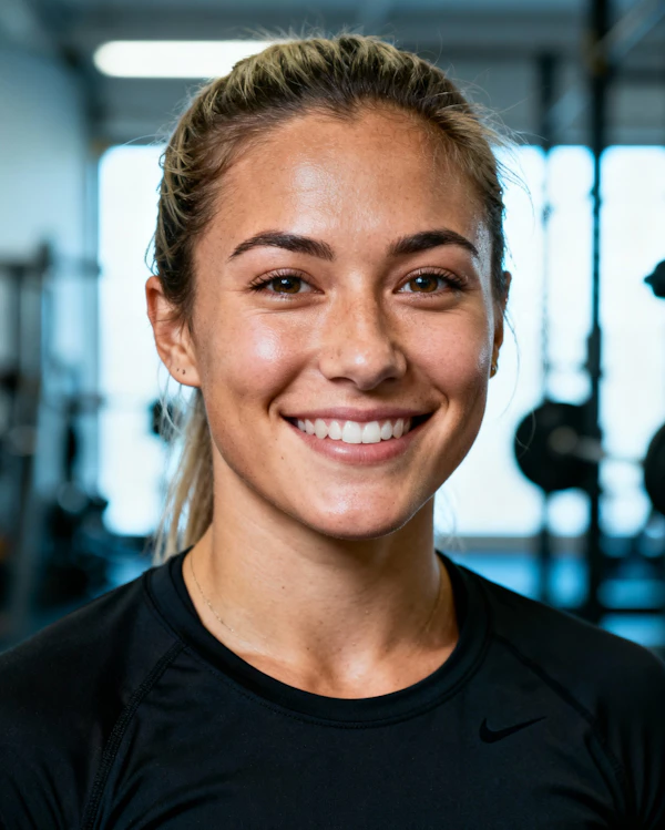 Smiling Gym Enthusiast