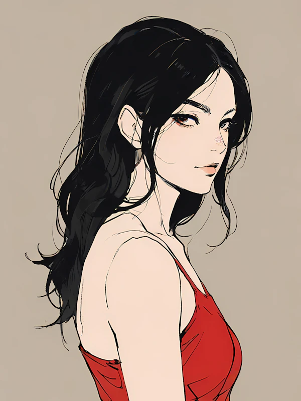 Stylized Woman Illustration