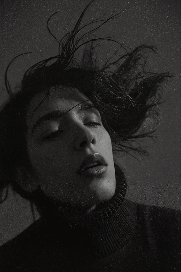 Ethereal Black and White Portrait