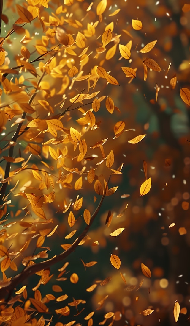 Autumn Leaves in Motion