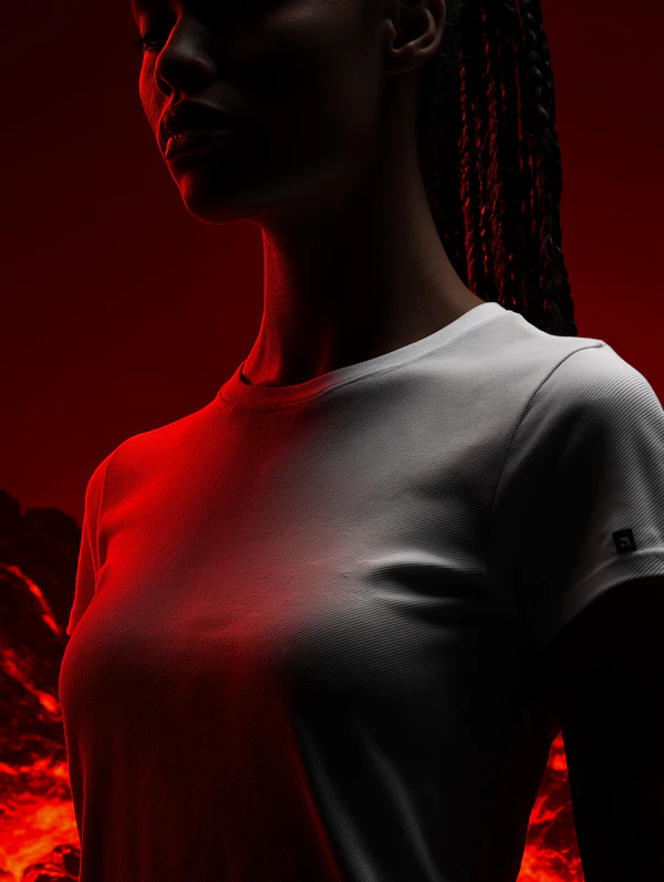 Dramatic Red Portrait