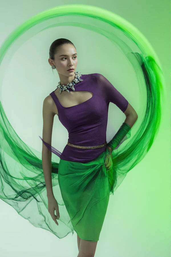 Elegant Woman in Motion