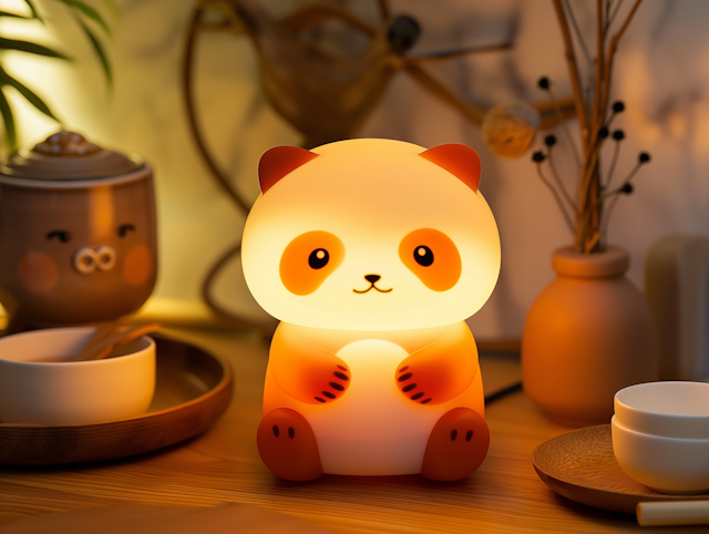 Anthropomorphic Panda-shaped Nightlight