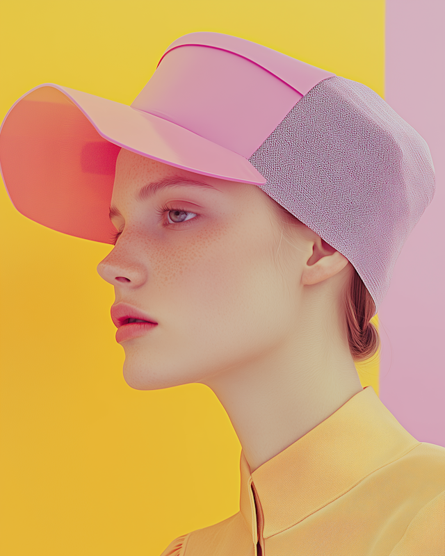 Profile with Pink Cap