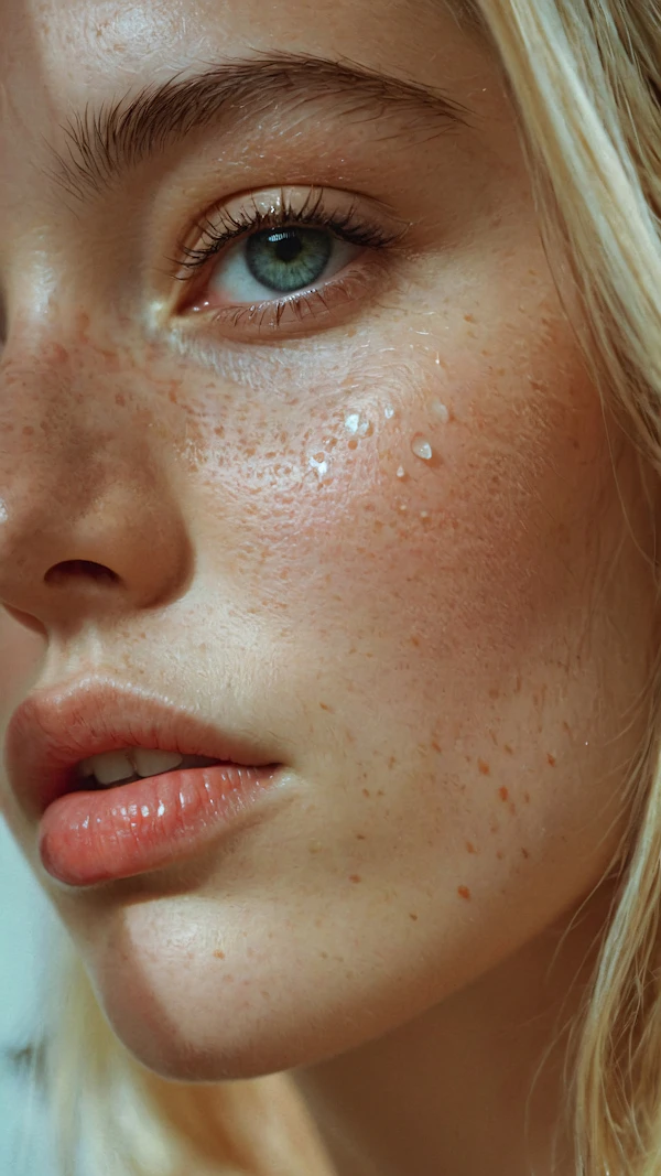Freckled Beauty Close-Up