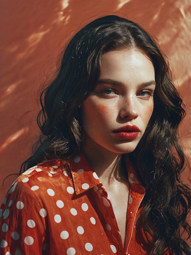 Portrait of a Young Woman in Orange