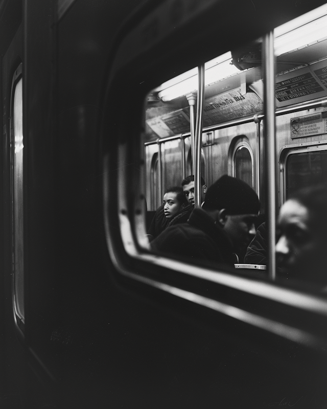 Pensive Mood in the Subway