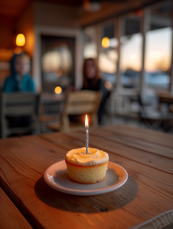 Cozy Birthday Cupcake Celebration