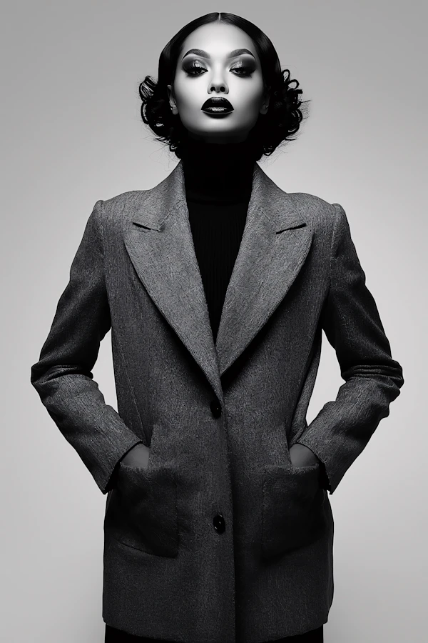 Monochrome Fashion Portrait