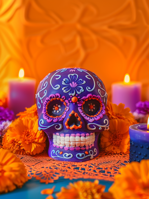 Day of the Dead Celebration Skull